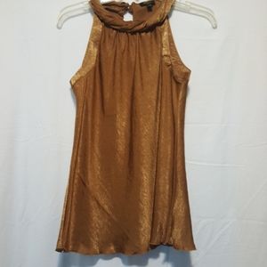 Bias cut Gold Blouse